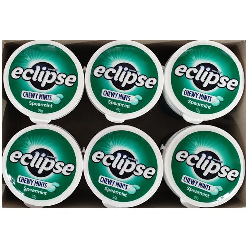 Eclipse Spearmint Chewy Mints 93G 6 Pack