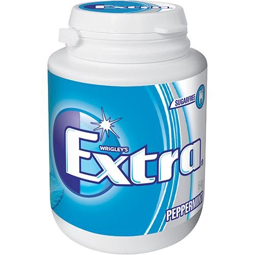 Extra White Peppermint Sugarfree Gum 64G 6 Pack
