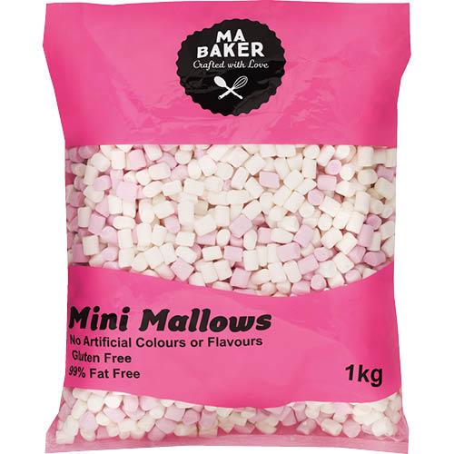 Ma Baker Mini Pink & White Mallows 1KG