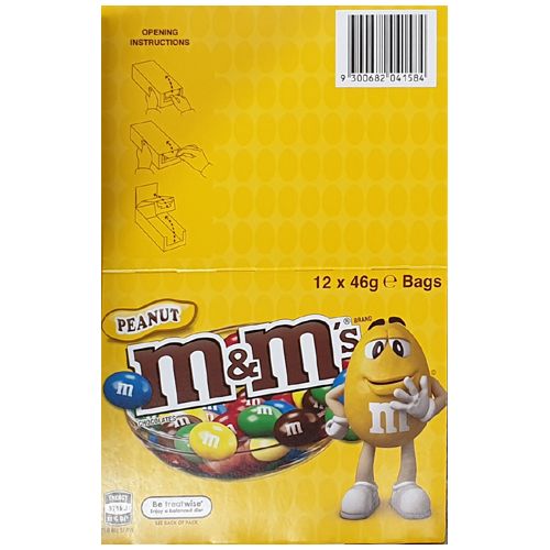 M & Ms Peanut 46G 12 Pack