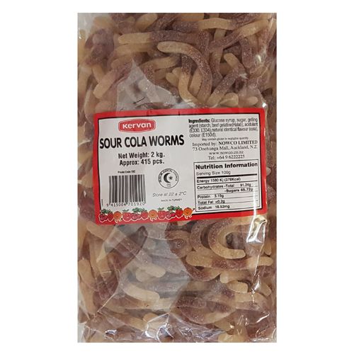 Sour Cola Worms 2 Kg