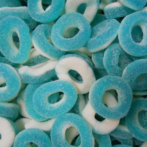 Sour Raspberry Rings 2 Kg