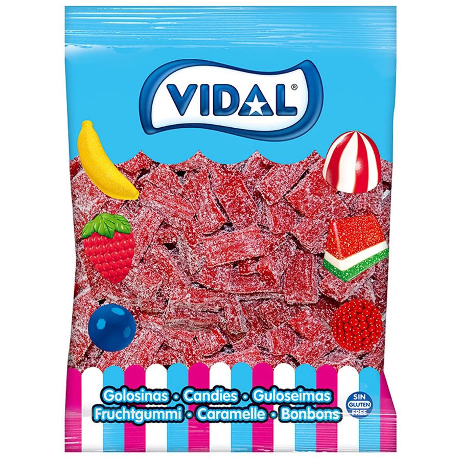 Vidal Sour Strawberry Bricks 2kg