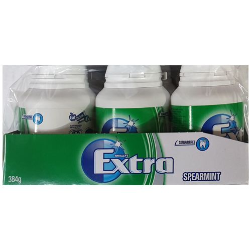 Extra White Spearmint Sugarfree Gum 64G 6 Pack