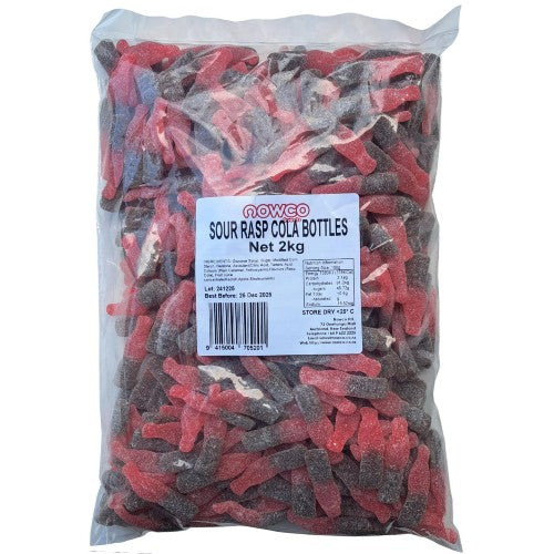 Sour Raspberry Cola Bottles 2 Kg – Bulk Lollies NZ