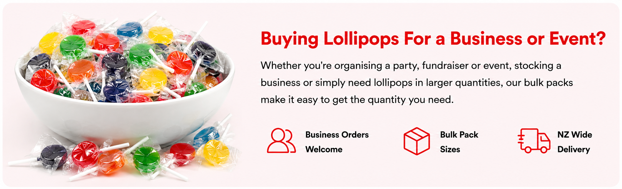 Buying Bulk lollipops for business or events
