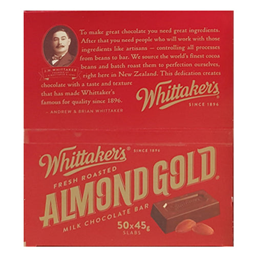 Whittakers Slab Almond Gold 45g
