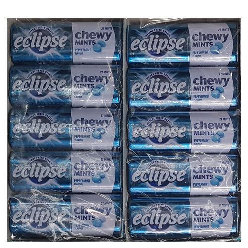 Mints Eclipse Blue Eclipse Mints Chewy Peppermint 27g – Bulk Lollies NZ