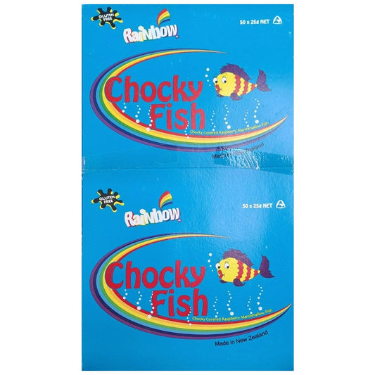 Rainbow Chocky Fish 25G 50 Pack