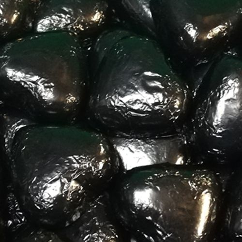 Foiled Chocolate Hearts Black 1 Kg