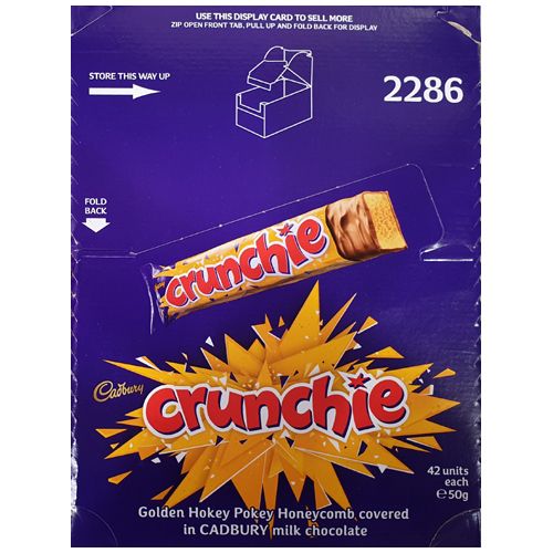 Cadbury Crunchie 50G 42 Pack