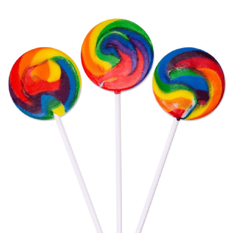 Swirly Pops Rainbow 50 Pack