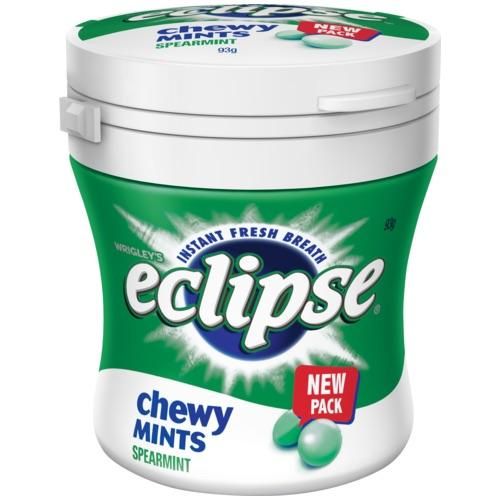 Eclipse Spearmint Chewy Mints 93G 6 Pack