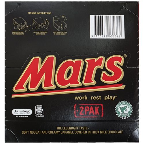 Mars Twin Pack 64G 25 Pack – Bulk Lollies NZ