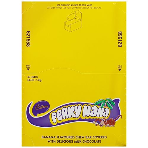 Cadbury Mighty Perky Nana 45g 42 Pack