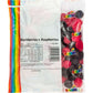 1kg vibrant collection of black and red berry shaped gummy lollies in blackberry and raspberry flavors