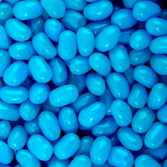Rainbow Blue Jelly Beans 1kg chewy berry flavoured blue candy beans for parties and events