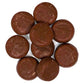 Classic bite sized square chewy caramel centers covered in a smooth milk chocolate coating