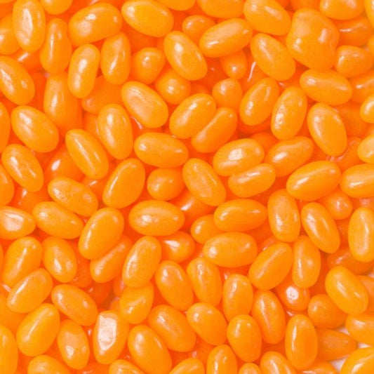 Rainbow Orange Jelly Beans 1kg chewy orange citrus flavoured candy beans for parties and events