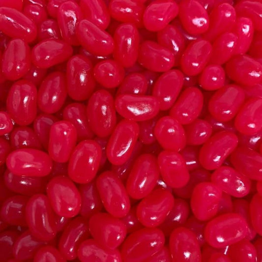 Rainbow Red Jelly Beans 1kg chewy fruit flavoured red candy beans for parties and events