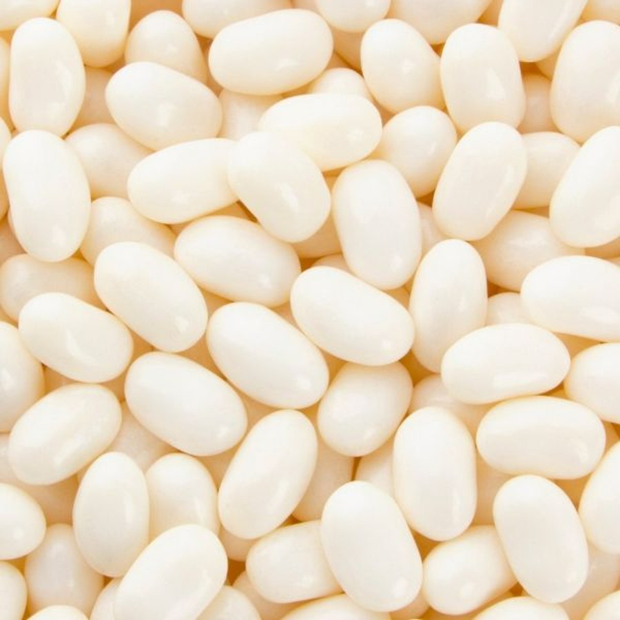 Rainbow White Jelly Beans 1kg soft chewy vanilla fruit flavoured candy beans