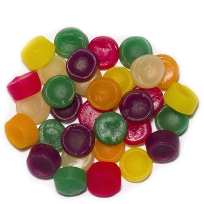 Rainbow Wine Gums 1kg bag chewy fruit flavoured gummy lollies
