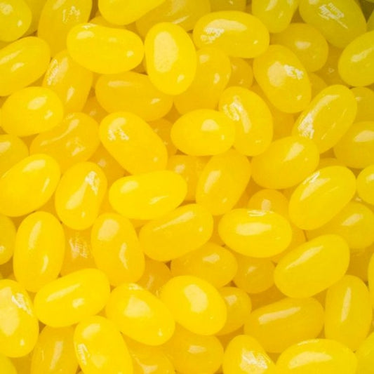 Rainbow Yellow Jelly Beans 1kg yellow fruit flavoured chewy candy beans