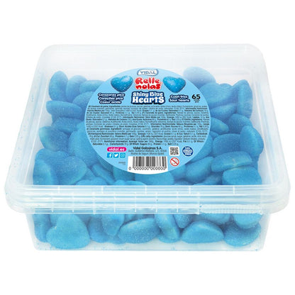 Vidal Shiny Blue Raspberry Hearts