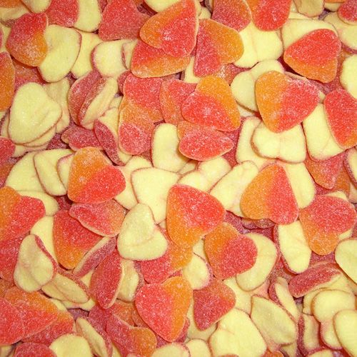 Sour Peach Hearts 2 Kg