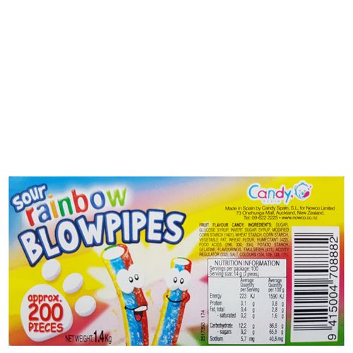 Sour Rainbow Blowpipes 1.4 Kg