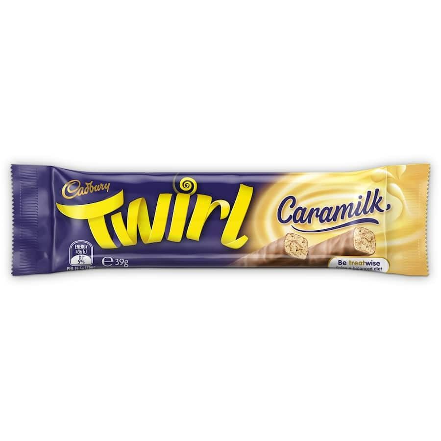 Cadbury Twirl Caramilk Chocolate Bar 39g 42 Pack