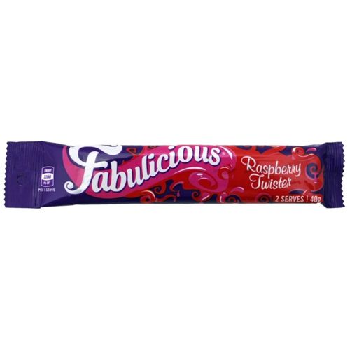RJ's Fabulicious Raspberry Twister 40g – Bulk Lollies NZ