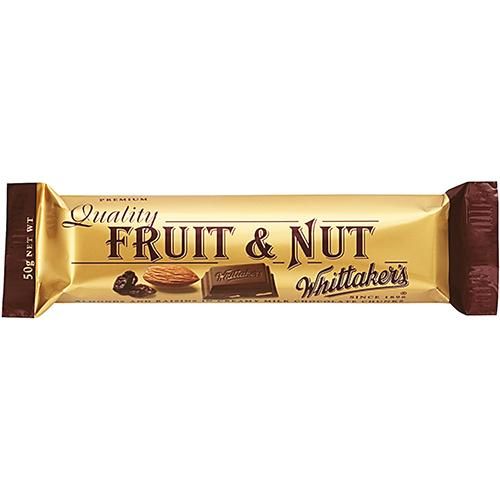 Whittaker's Fruit & Nut Milk Chunky 50G 36 Pack