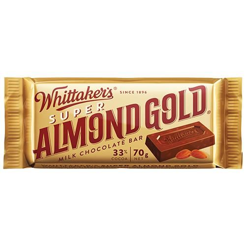 Whittaker's Almond Gold Super Slab 70G 30 Pack