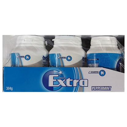 Extra White Peppermint Sugarfree Gum 64G 6 Pack